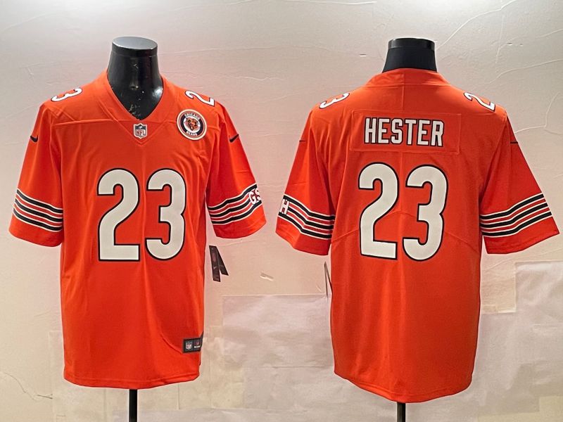 Men Chicago Bears #23 Hester Orange Second generation 2025 Nike Limited NFL Jersey style 3